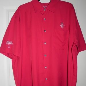 Houston Rockets Men's Shirt, Button Up XL Budlight
